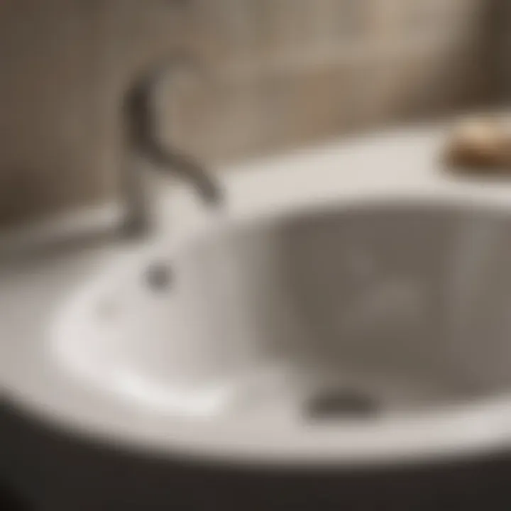 A clean sink drain after successful unclogging
