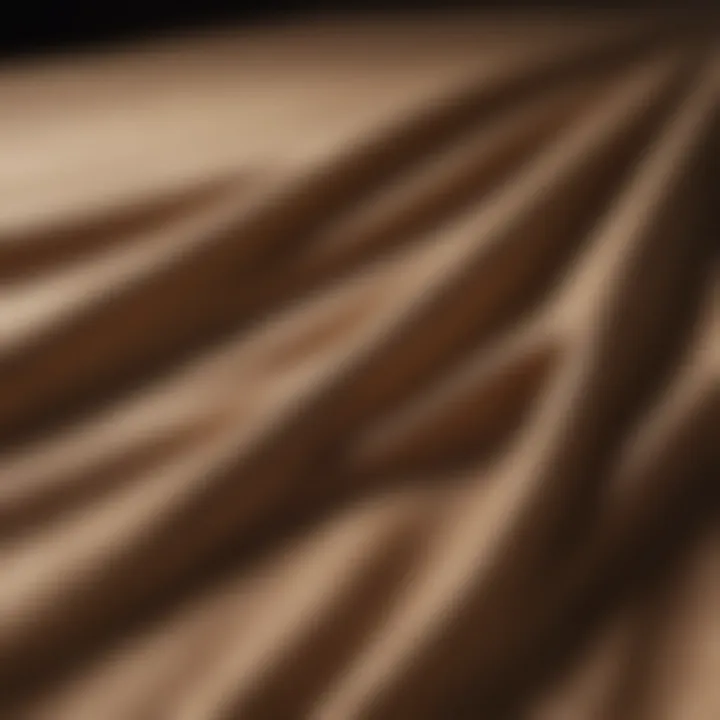 Comparison of fabrics with oil stains