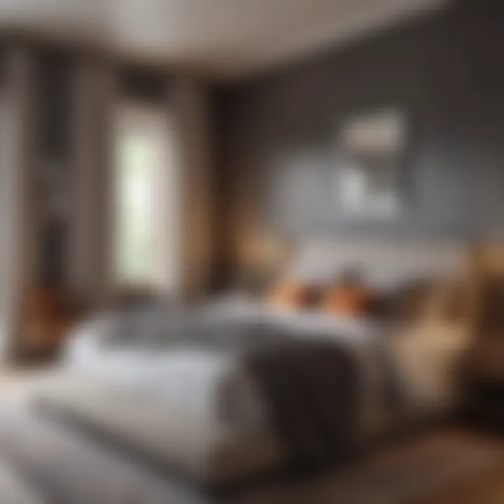 Bedroom setup promoting restful sleep