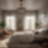 Cozy bedroom with natural ventilation