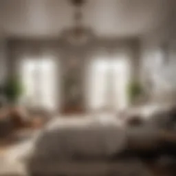 Cozy bedroom with natural ventilation