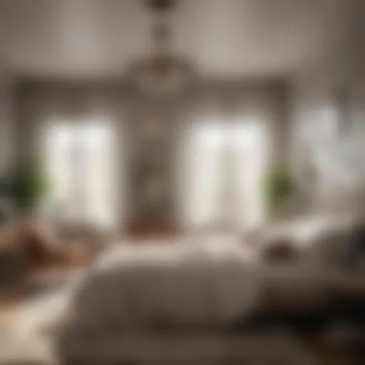 Cozy bedroom with natural ventilation