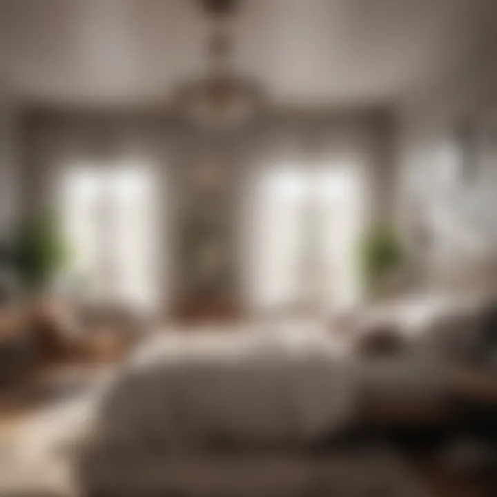 Cozy bedroom with natural ventilation