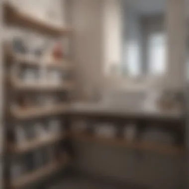 Clutter Comparison in Bathroom Storage Before and after comparison of a cluttered bathroom cupboard