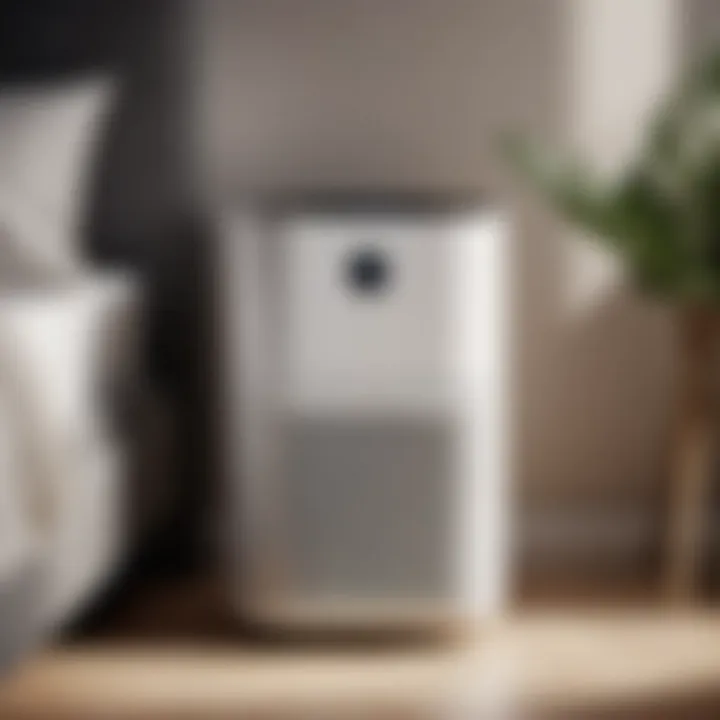 Minimalist air purifier for a clean bedroom air