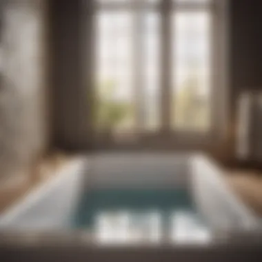 Efficient bathtub drainage system in focus