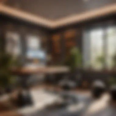 Creating a Productivity-Boosting Home Office Gym Productive work environment with integrated workout space