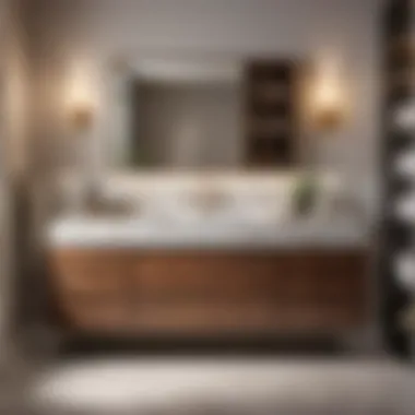 Efficient Space Utilization in 57-Inch Bathroom Vanity Single Sink