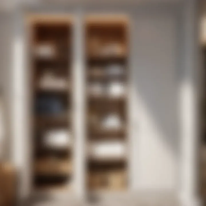 Functional bathroom closet storage solutions
