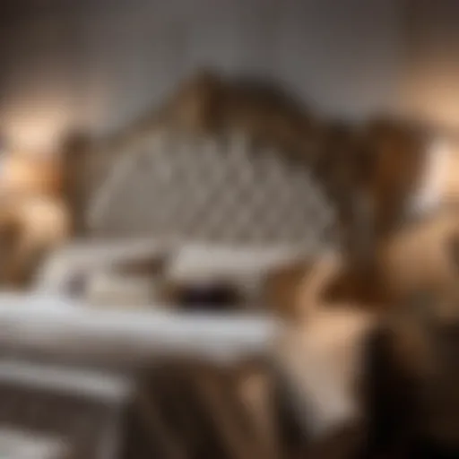 Exquisite El Dorado King Bedroom Set with Ornate Headboard