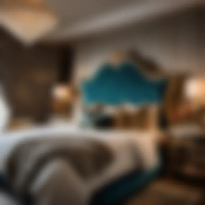 Sumptuous Velvet Upholstery in El Dorado King Bedroom Set Luxurious El Dorado King Bedroom Set with Plush Velvet Upholstery