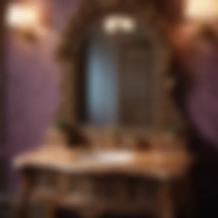 Vintage Vanity with Intricate Carvings