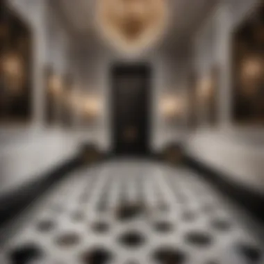 Chic Contemporary Black and White Floor Design Chic Contemporary Black and White Floor Design