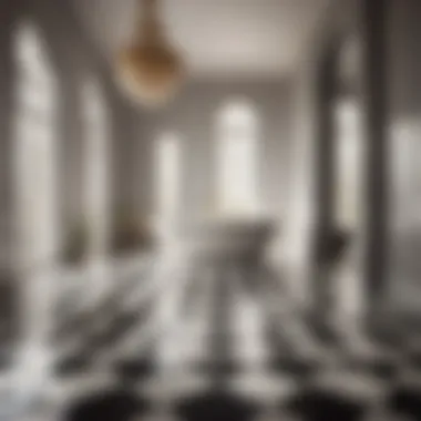 Sleek Minimalist Black and White Tiles Sleek Minimalist Black and White Tiles