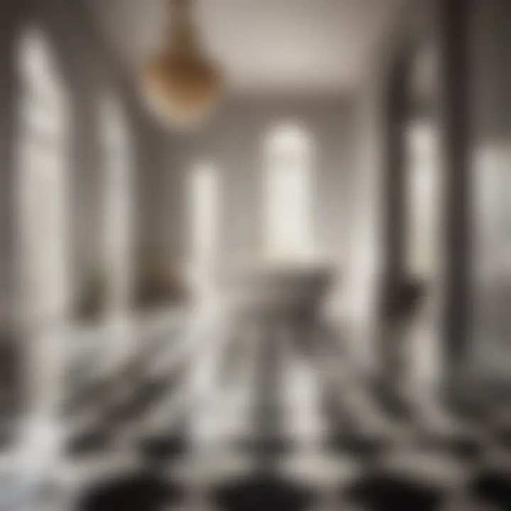 Sleek Minimalist Black and White Tiles Sleek Minimalist Black and White Tiles
