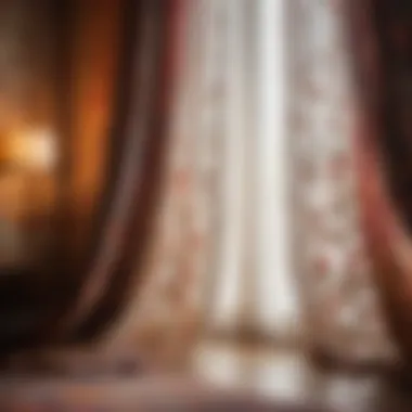 Intricate Floral Patterns Boho curtains with intricate floral patterns