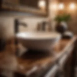 Luxurious Brown Marble Countertop