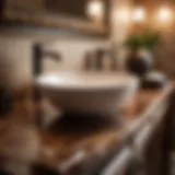 Exquisite Brown Marble Countertop Luxurious Brown Marble Countertop