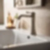Sophisticated Brushed Nickel Bathroom Faucet