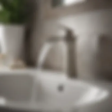 Integration of Brushed Nickel Waterfall Faucet in Elegant Home Decor Brushed Nickel Waterfall Bathroom Sink Faucet in Elegant Home Decor