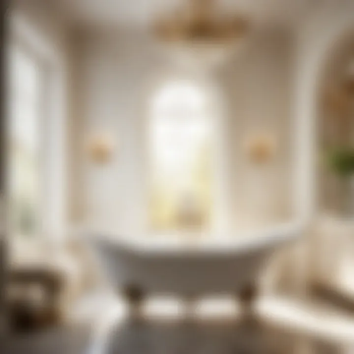 Classic Claw-Footed Bath Tub in Serene Bathroom Setting