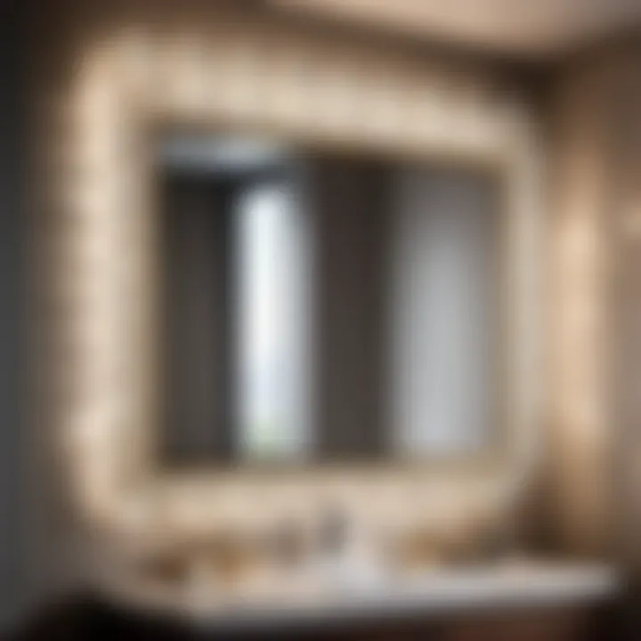 Luxurious crystal wall light in a modern bathroom setting
