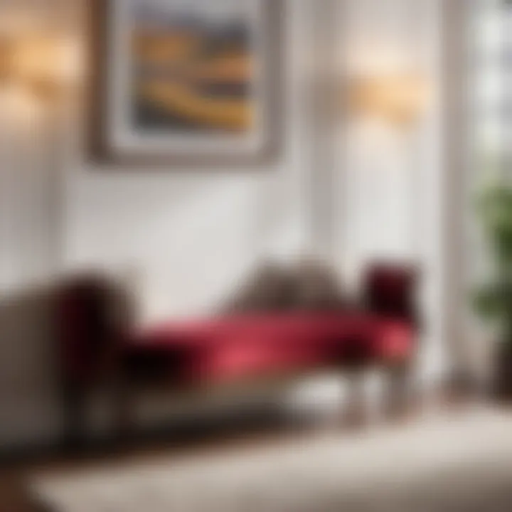 Rich Mahogany Curved Bedroom Bench Luxurious curved bedroom bench in rich mahogany finish