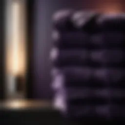 Luxurious Dark Purple Towels