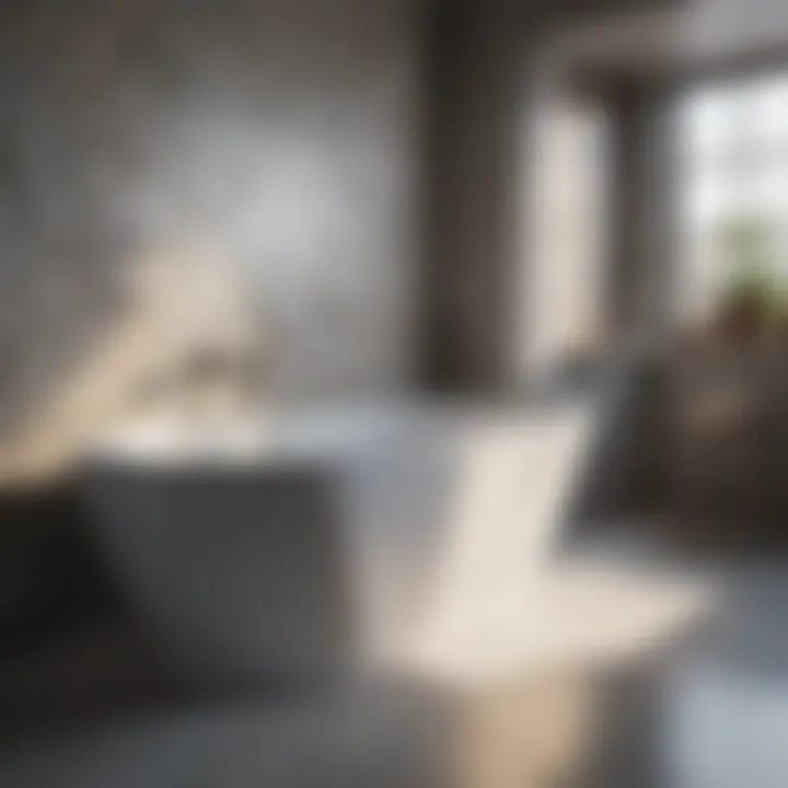 Refined geometric tiled bathtub design