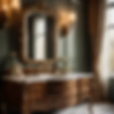Antique Vanity Charm Luxurious Antique Vanity in Heritage Bathroom
