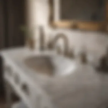 Luxurious Marble Countertop of Heritage Vanity Luxurious Marble Countertop of Heritage Vanity