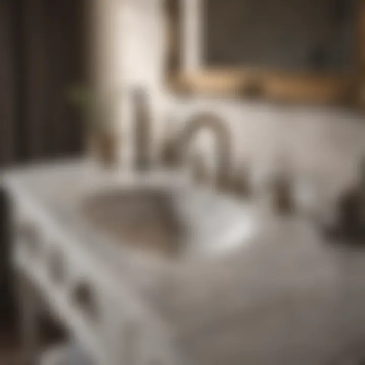 Luxurious Marble Countertop of Heritage Vanity Luxurious Marble Countertop of Heritage Vanity