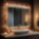 Intricate Art Glass Vanity Light Design