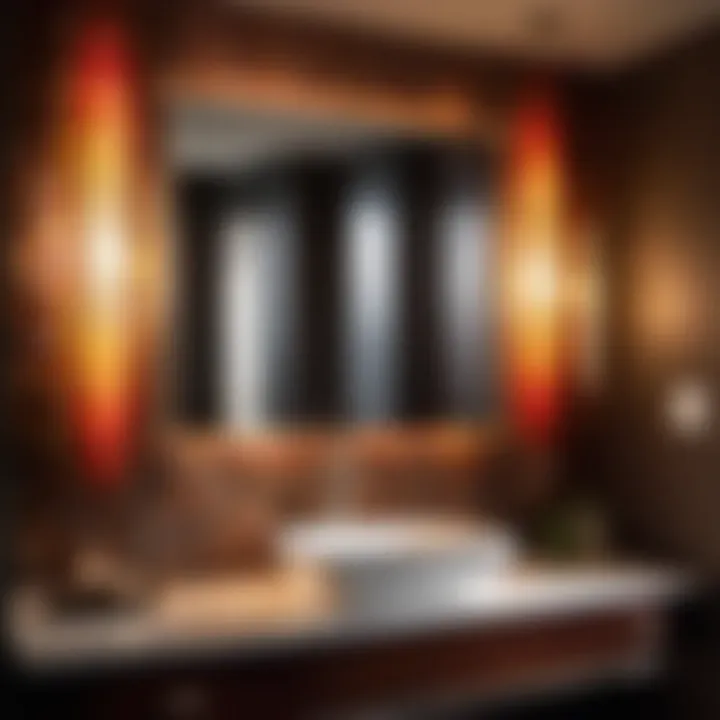 Sophistication Through Light and Color Sophisticated Interplay of Light and Color in Art Glass Vanity Light