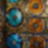 Intricate Stained Glass Floral Pattern