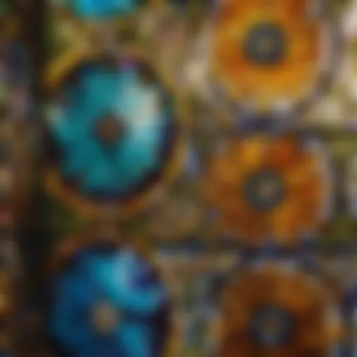 Intricate Stained Glass Floral Pattern