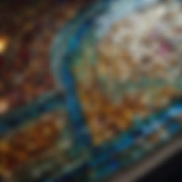 Luxurious Stained Glass Mosaic Detail