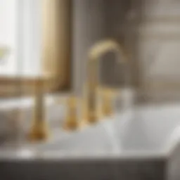 Exquisite Kallista Faucet in Royal Gold Finish