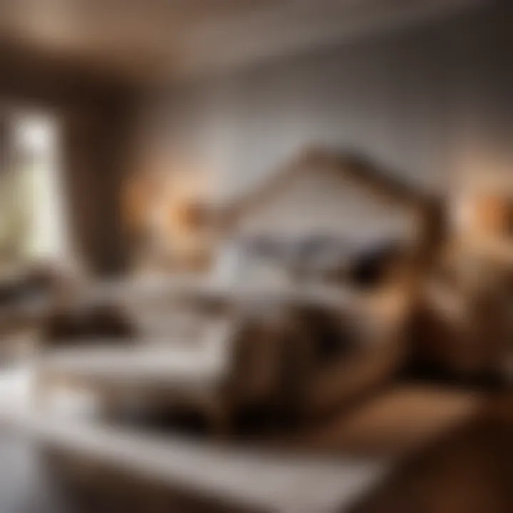 Luxurious feel captured in an illustration of Kevin Charles furniture