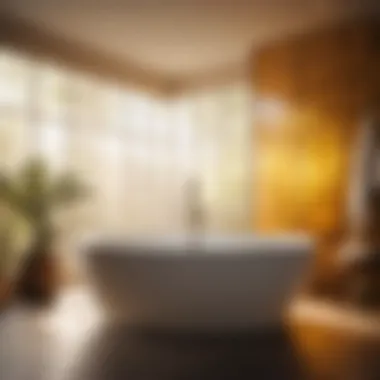 Ambiance Enhancing Illumination Stylish Kohler corner bathtub with ambient lighting