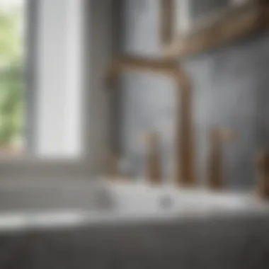 Luxurious Ambiance with Kraus Faucet Elegant Kraus Bathroom Faucet in Luxurious Setting