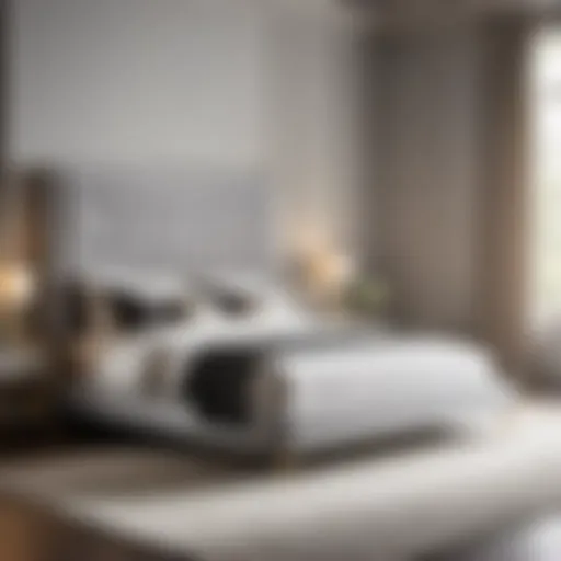Elegant Light Grey Bed Frame