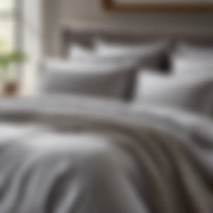Sophisticated Light Grey Bedding Ensemble