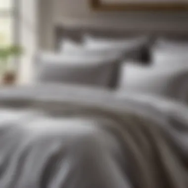 Refined Light Grey Bedding Ensemble Sophisticated Light Grey Bedding Ensemble
