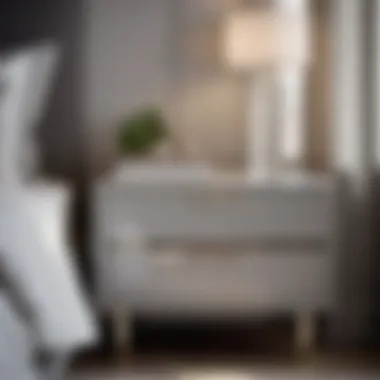 Modern Light Grey Nightstands Sleek Light Grey Nightstands
