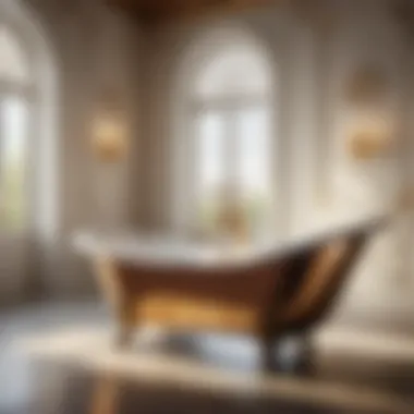 Luxurious Claw-Footed Bath Tub with Intricate Detailing