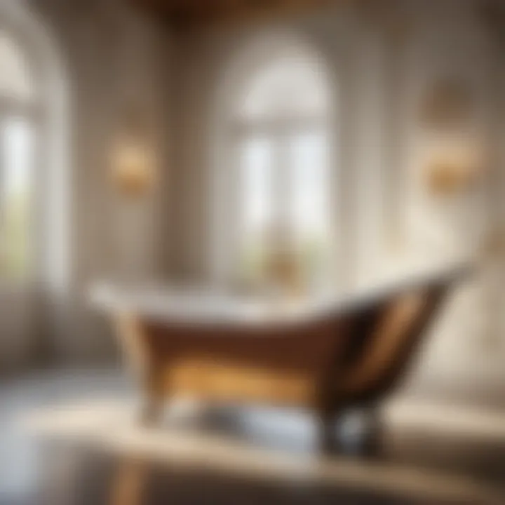 Luxurious Claw-Footed Bath Tub with Intricate Detailing
