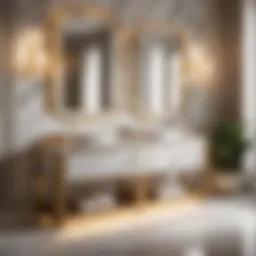 Luxurious Marble Finish Vanity