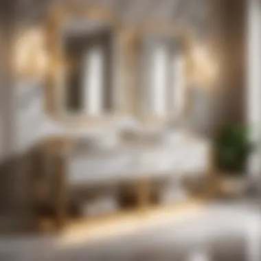 Luxurious Marble Finish Vanity