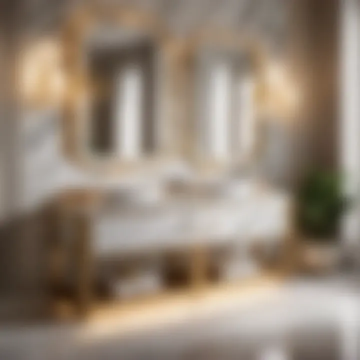 Luxurious Marble Finish Vanity